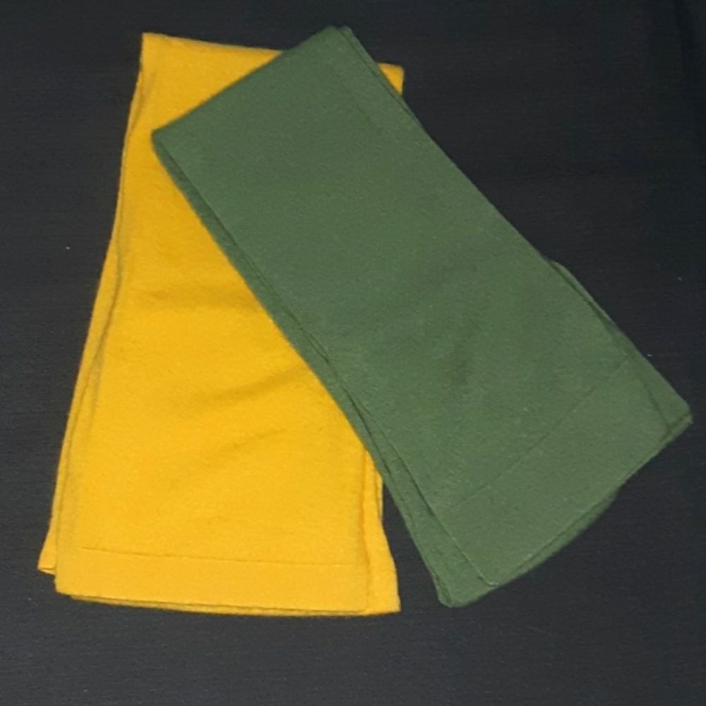 Two 60" Long Men's Cashmere Winter Scarves